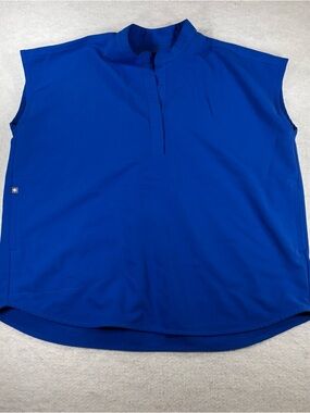 Figs Technical Collection Rafaela Sleeveless Scrub Top Royal Blue Women’s Size M